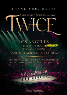 Additional concert added to Twice tour in Los Angeles