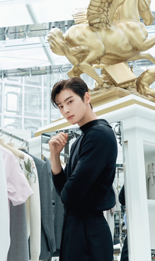 ASTRO's 'otherworldly' Cha Eun Woo overtakes Dior event: 'Walking statue!