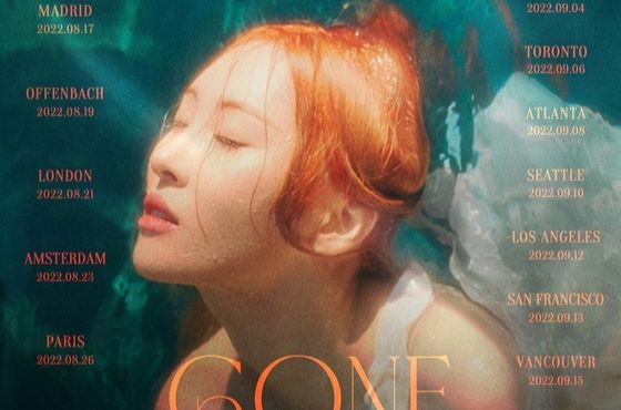 Sunmi will start her second world tour "Good Girl Gone Mad" on Aug. 14. [ABYSS COMPANY]