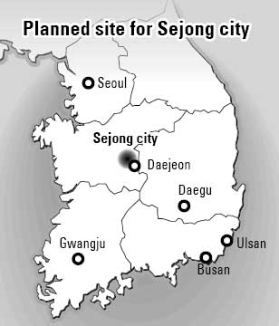 Sejong City Korea Map The Sejong City Project Has Long Political Background