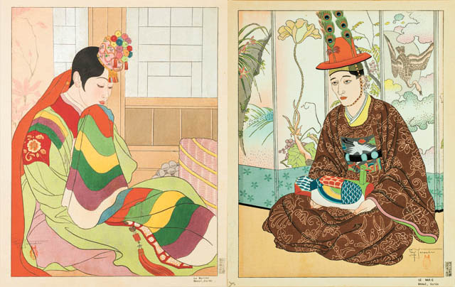 Japanese-style prints old Korea