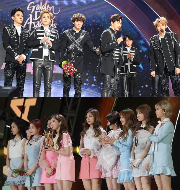 Exo Twice Win Big At Golden Disc